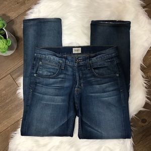 Hudson Byron Straight Leg Button Fly Jeans Revo